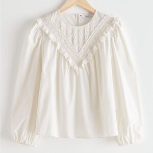 & Other Stories Lace Poet Blouse